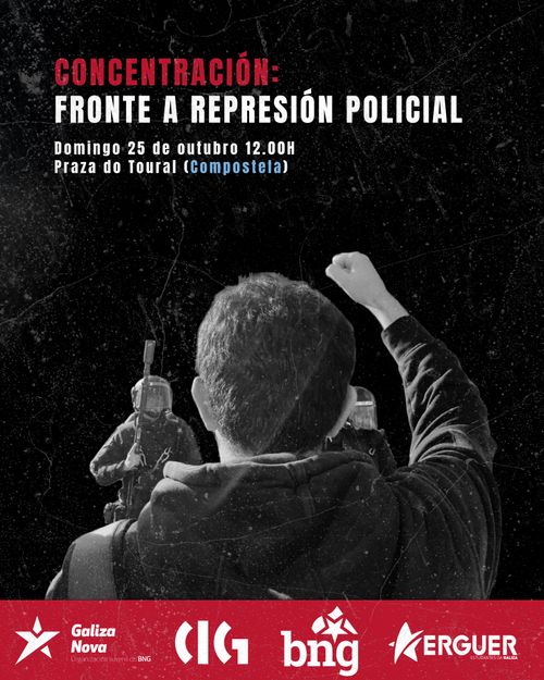 Concentración: Fronte a represión policial