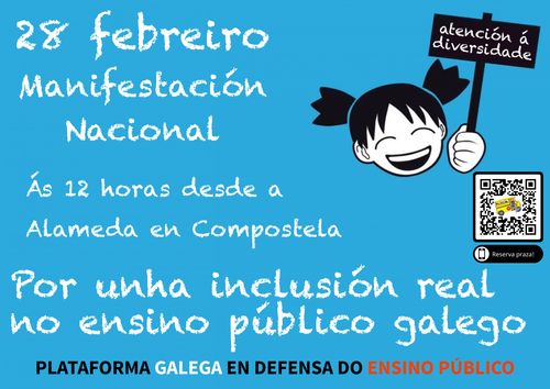 Manifestación nacional en defensa do ensino público