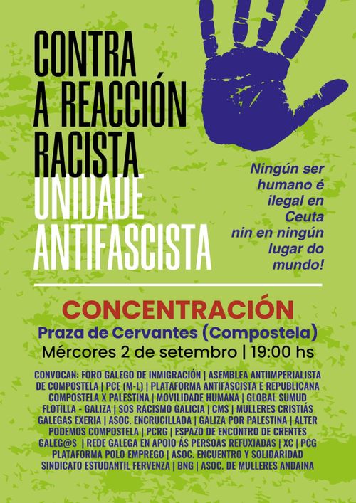 Contra a reacción rácista, unidade antifascista