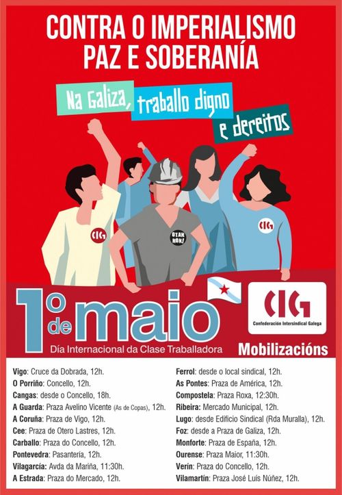 Manifestación 1º de Maio