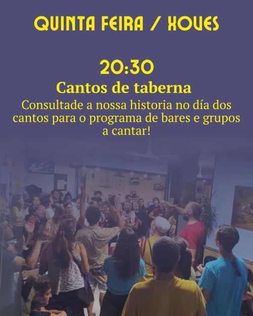 Cantos de taberna (Festas 2026 AVV As Marías)